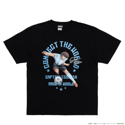 CAPTAIN TSUBASA emblem crew neck tee black (Juan Diaz)