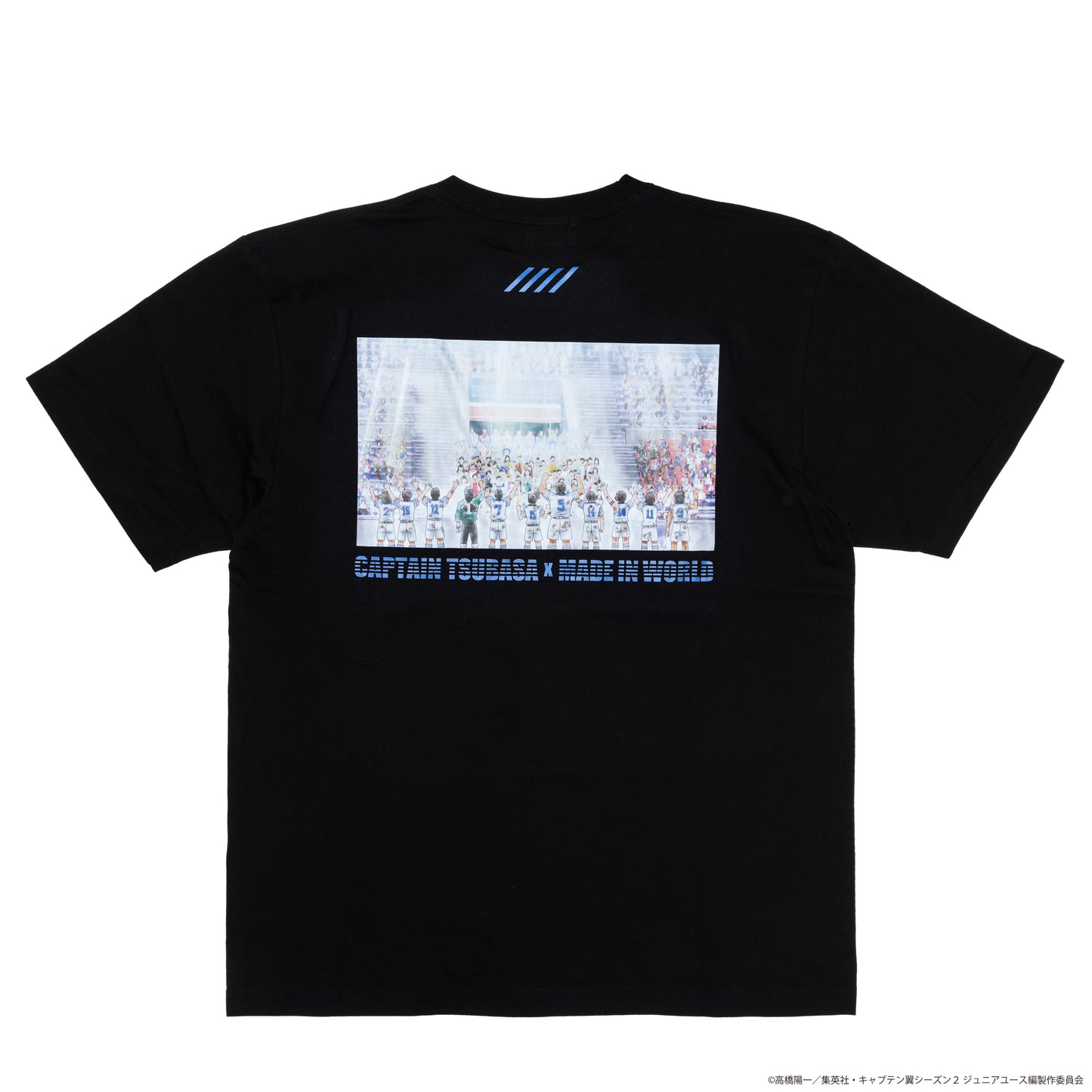 CAPTAIN TSUBASA stadium crew neck tee black