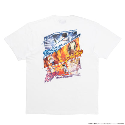 CAPTAIN TSUBASA special movies crew neck tee white