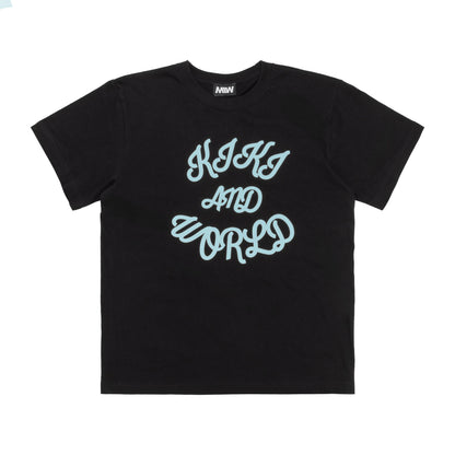 【予約】crewneck tee(front logo) turquoise blue