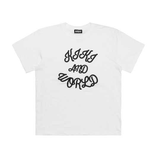 【予約】crewneck tee(front logo) white