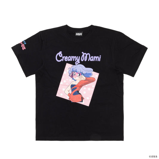 【予約】Creamy Mami crewneck tee(STAR) black