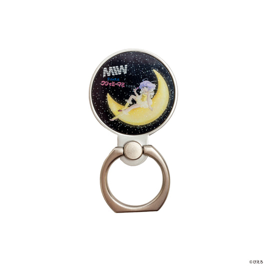 【予約】Creamy Mami × 伊藤千晃 × MIW smartphone ring (moon) black