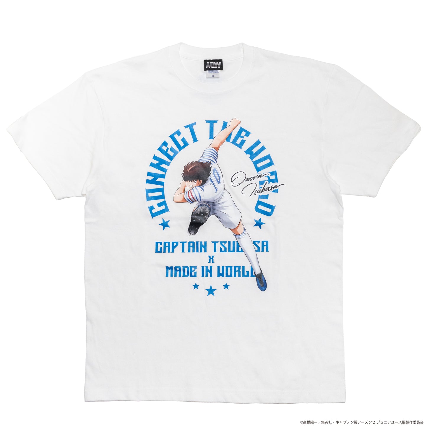 CAPTAIN TSUBASA emblem crew neck tee white (TSUBASA)KIDS