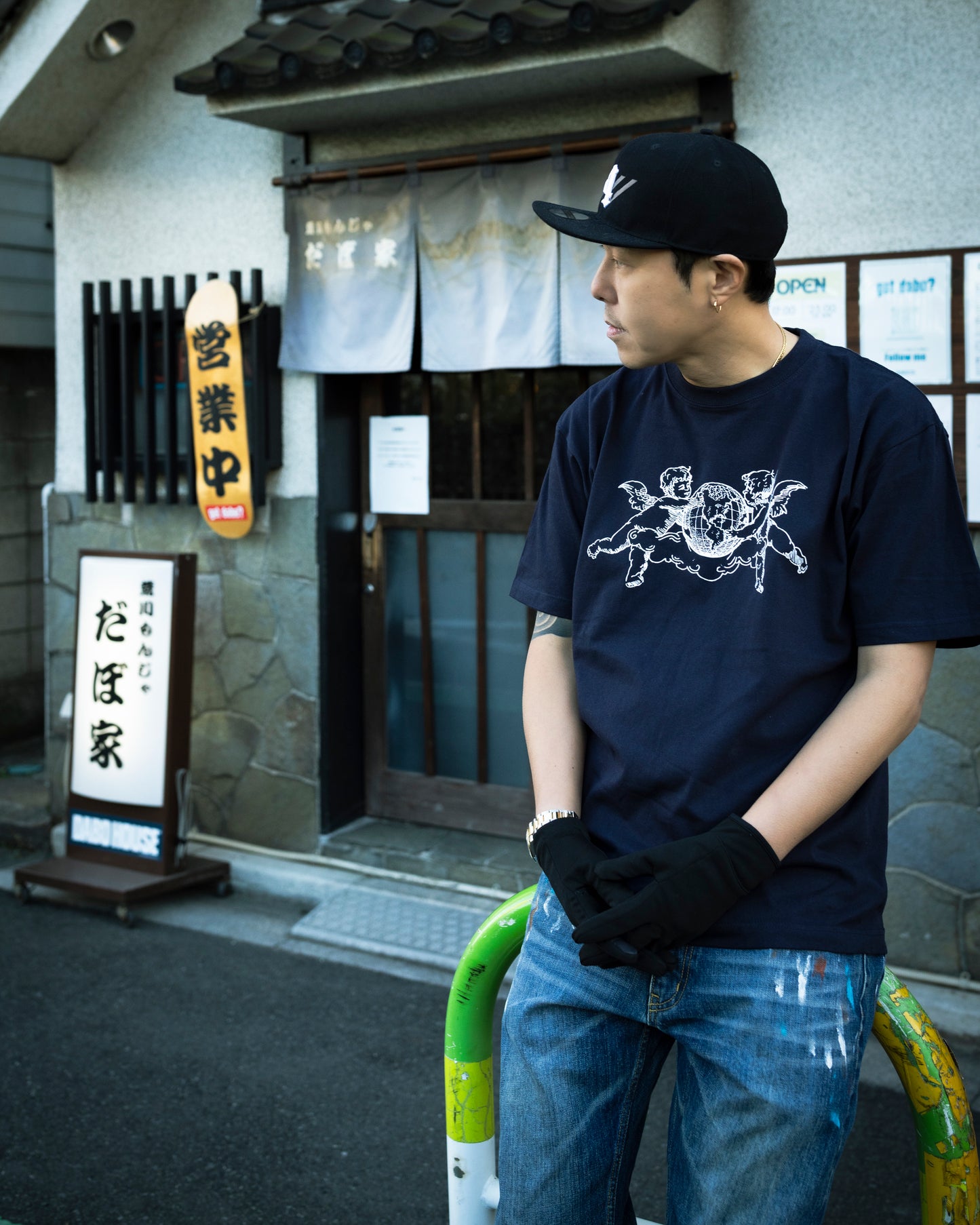 CHEHON×MADE IN WORLD&CO  crew neck tee（angel）