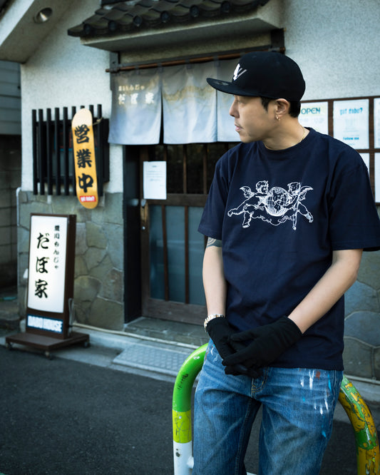 CHEHON×MADE IN WORLD&CO  crew neck tee（angel）