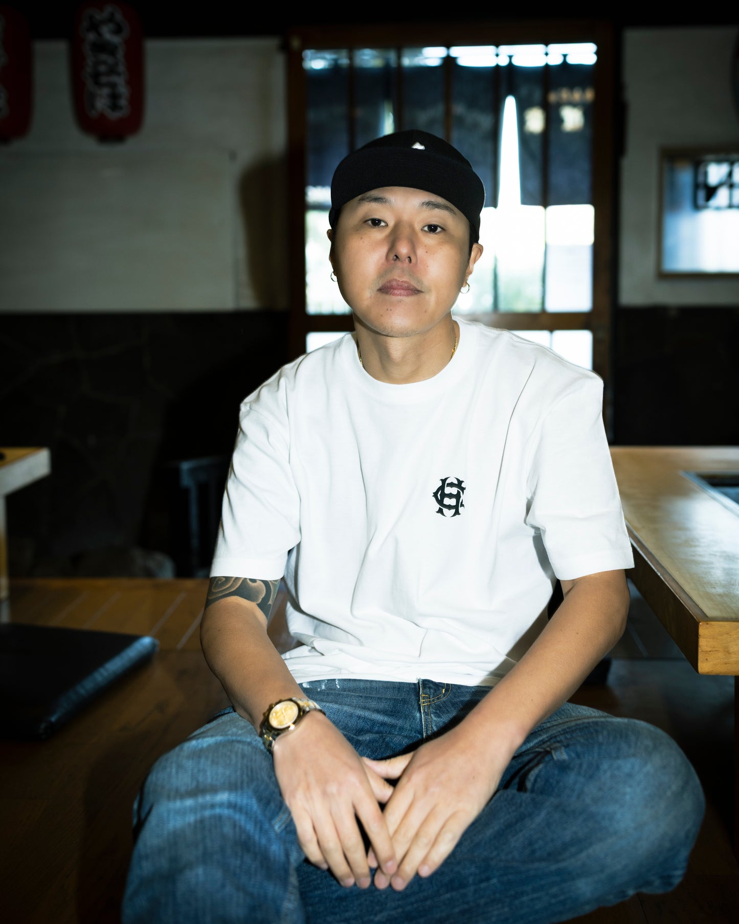 CHEHON×MADE IN WORLD&CO  crew neck tee（one point）