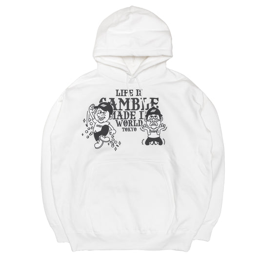 【予約】pullover hoodie(pop character) white