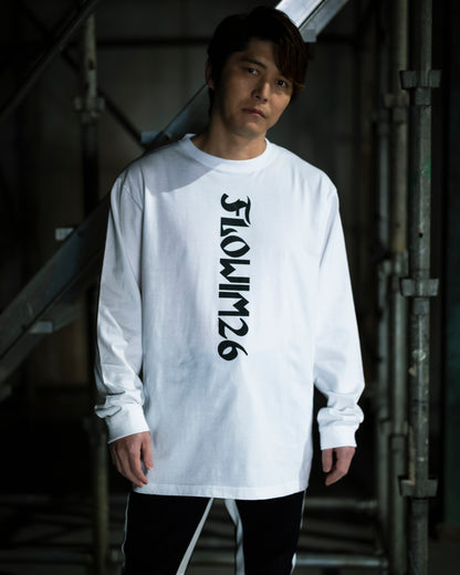 【予約】FLOW×NARUTO×MIW crew neck long sleeve tee (LIVE) white