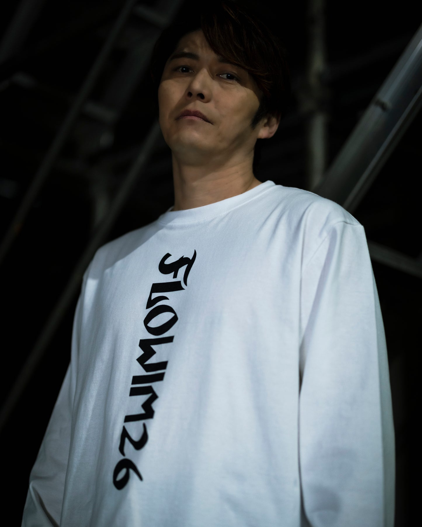 【予約】FLOW×NARUTO×MIW crew neck long sleeve tee (LIVE) white