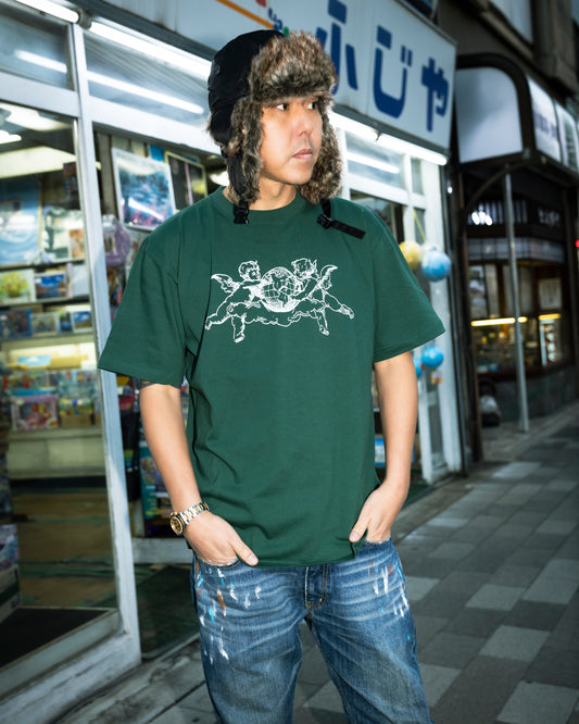 CHEHON×MADE IN WORLD&CO  crew neck tee（angel）