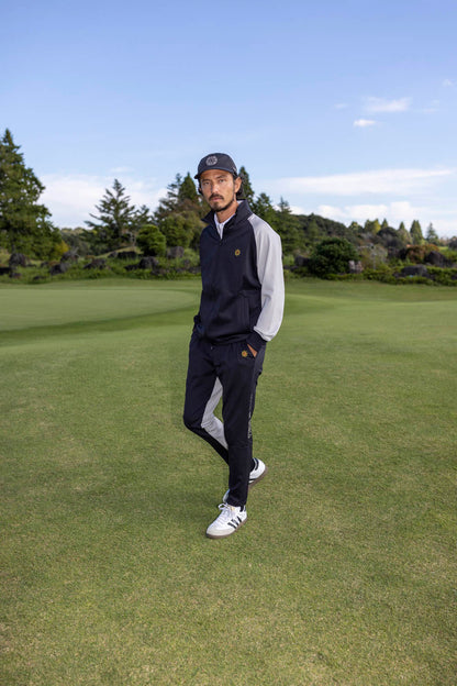 circle logo mesh CAP black