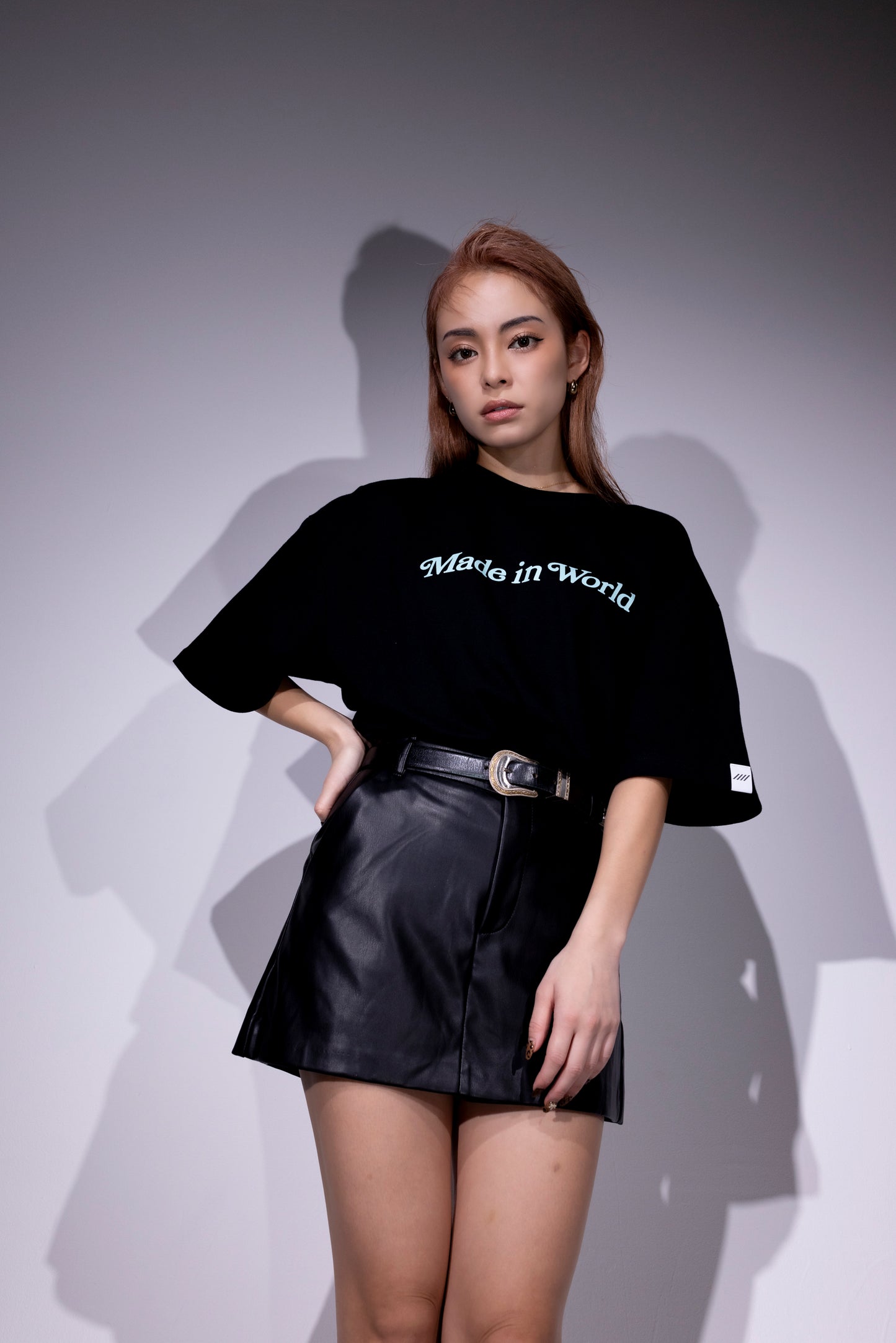 BANDANA LOGO T-SHIRT black x sax