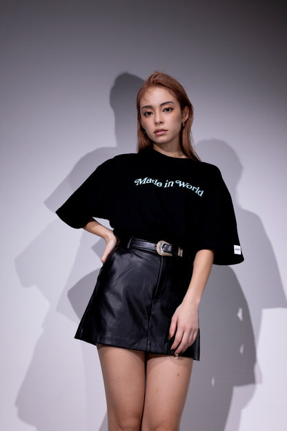 BANDANA LOGO T-SHIRT black x sax