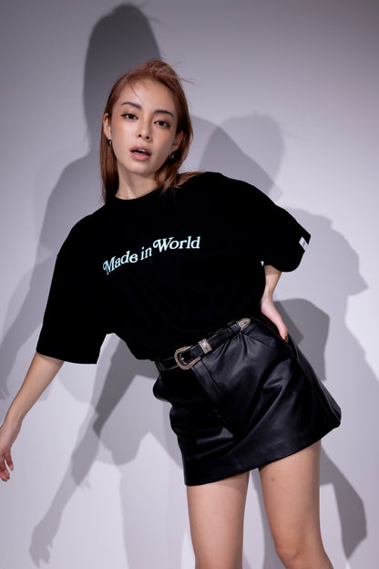 BANDANA LOGO T-SHIRT black x sax