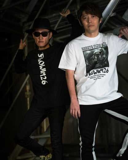 【予約】FLOW×NARUTO×MIW crew neck tee (LIVE) white