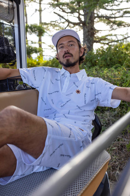 patterned mesh CAP white