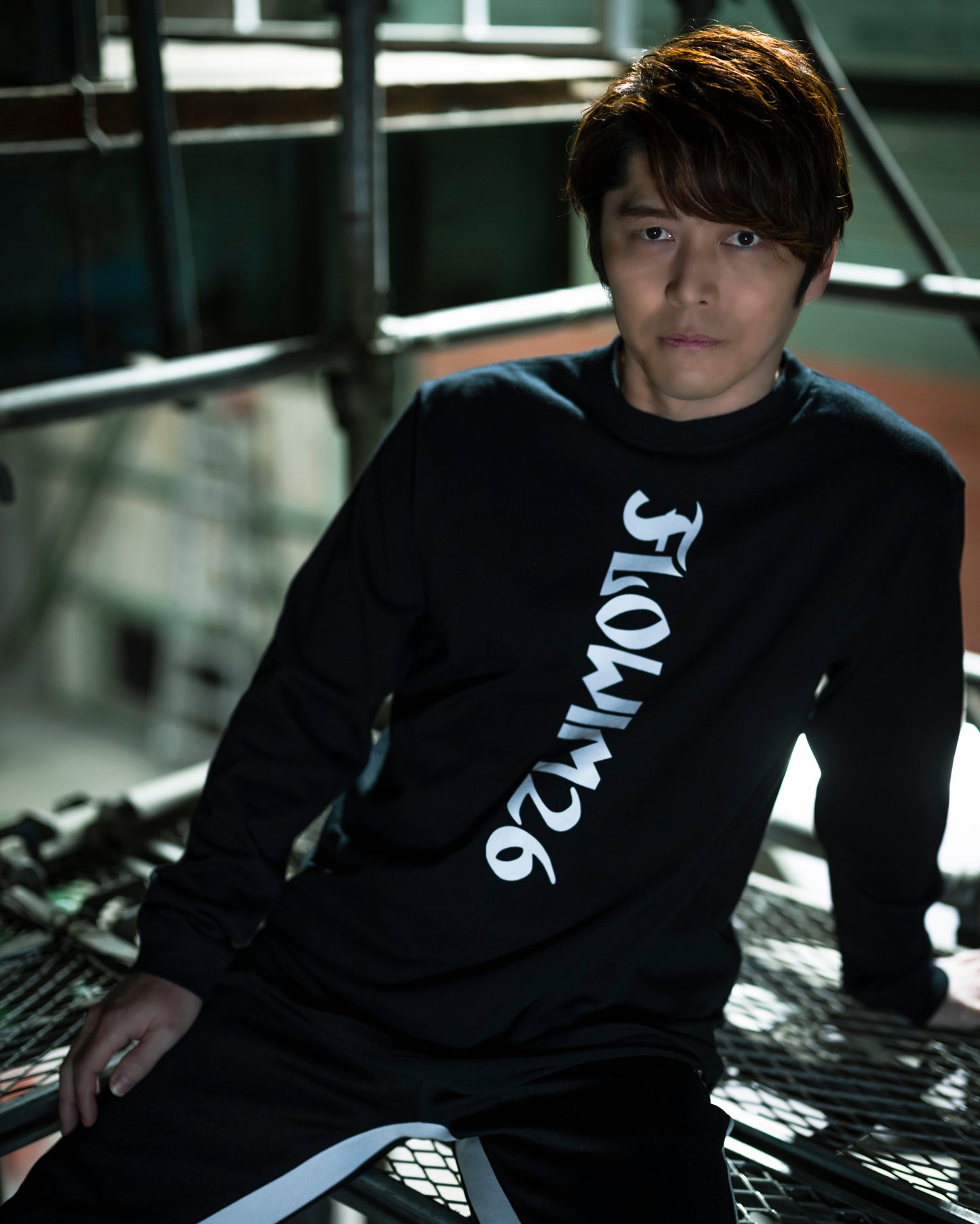 【予約】FLOW×NARUTO×MIW crew neck long sleeve tee (NARUTO) black