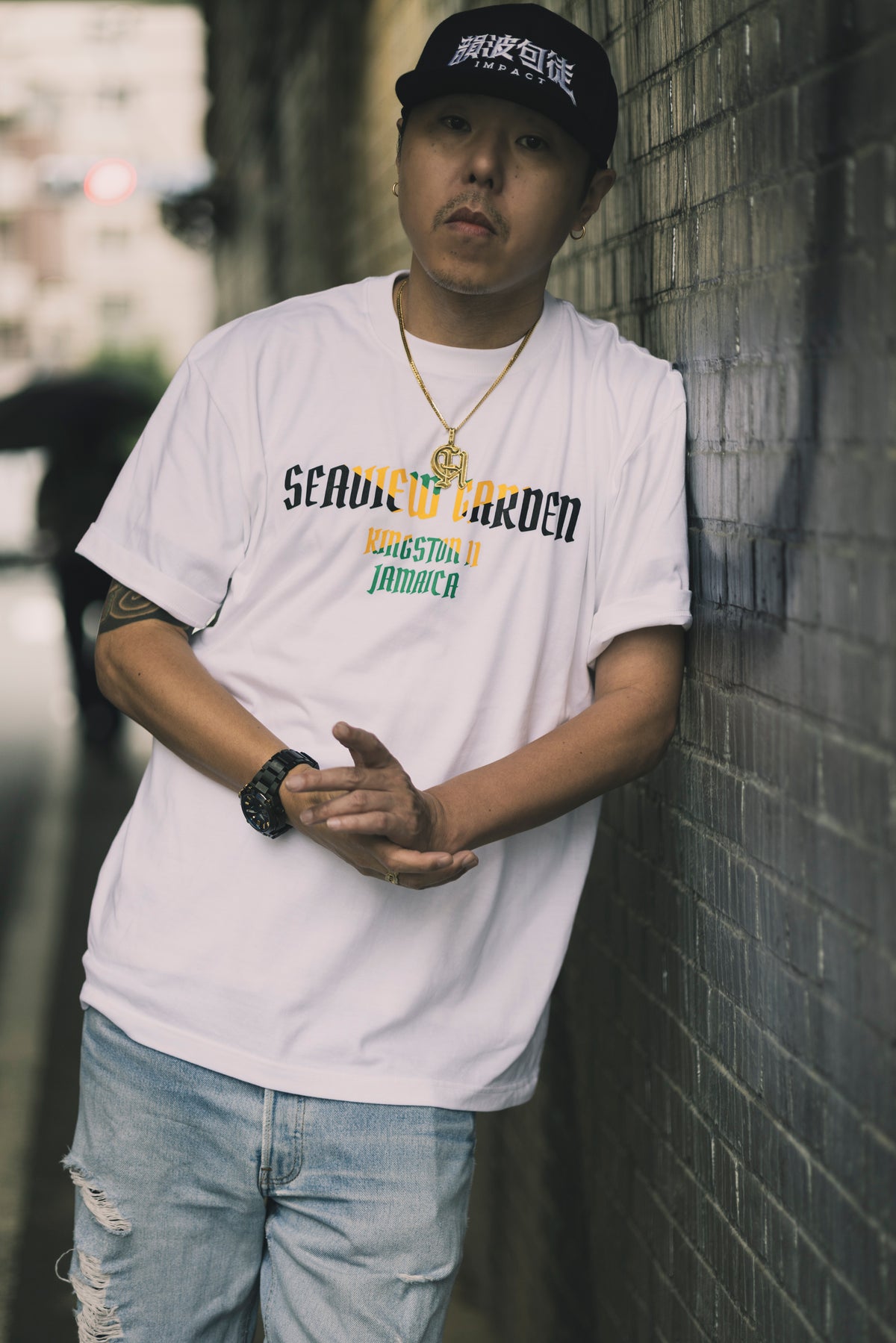 CHEHON × MIW “SEAVIEW GARDEN” TEE WHITE