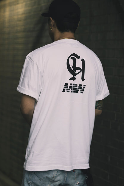 CHEHON × MIW “SEAVIEW GARDEN” TEE WHITE