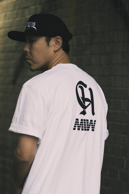 CHEHON × MIW “SEAVIEW GARDEN” TEE WHITE