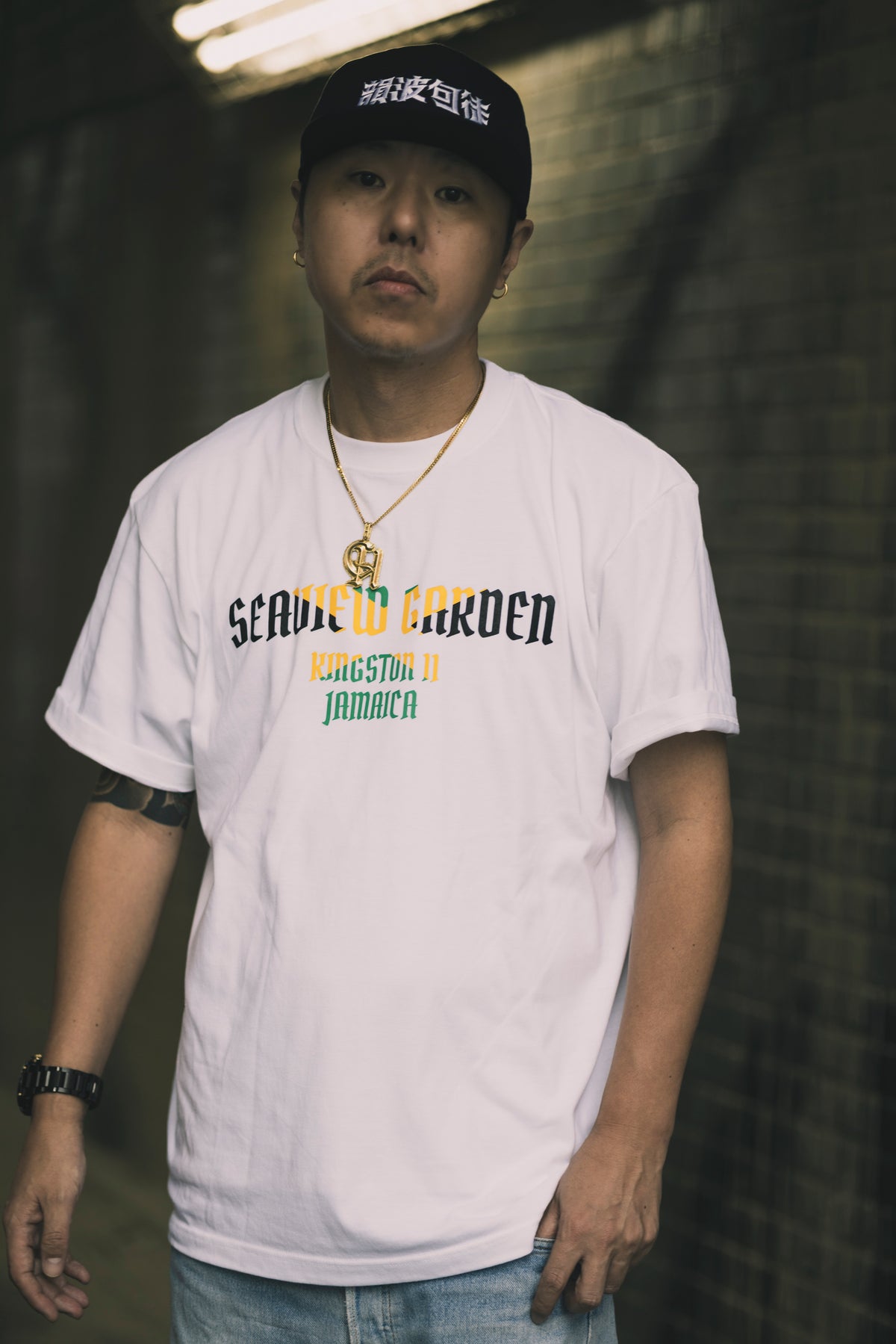 CHEHON × MIW “SEAVIEW GARDEN” TEE WHITE