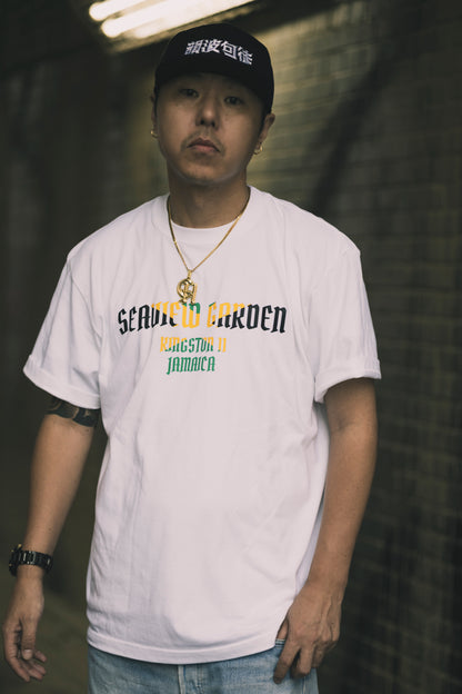 CHEHON × MIW “SEAVIEW GARDEN” TEE WHITE