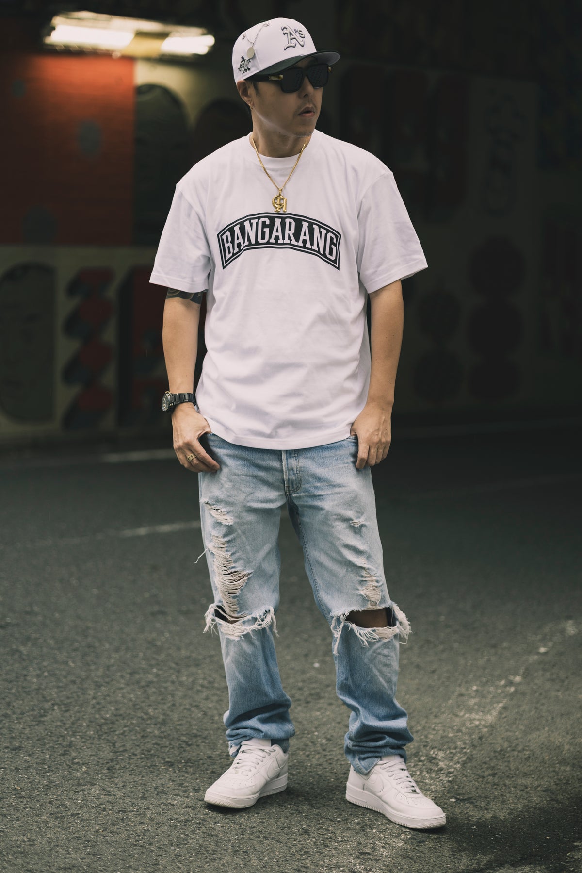 CHEHON × MADE IN WORLD “BANGARANG” TEE WHITE