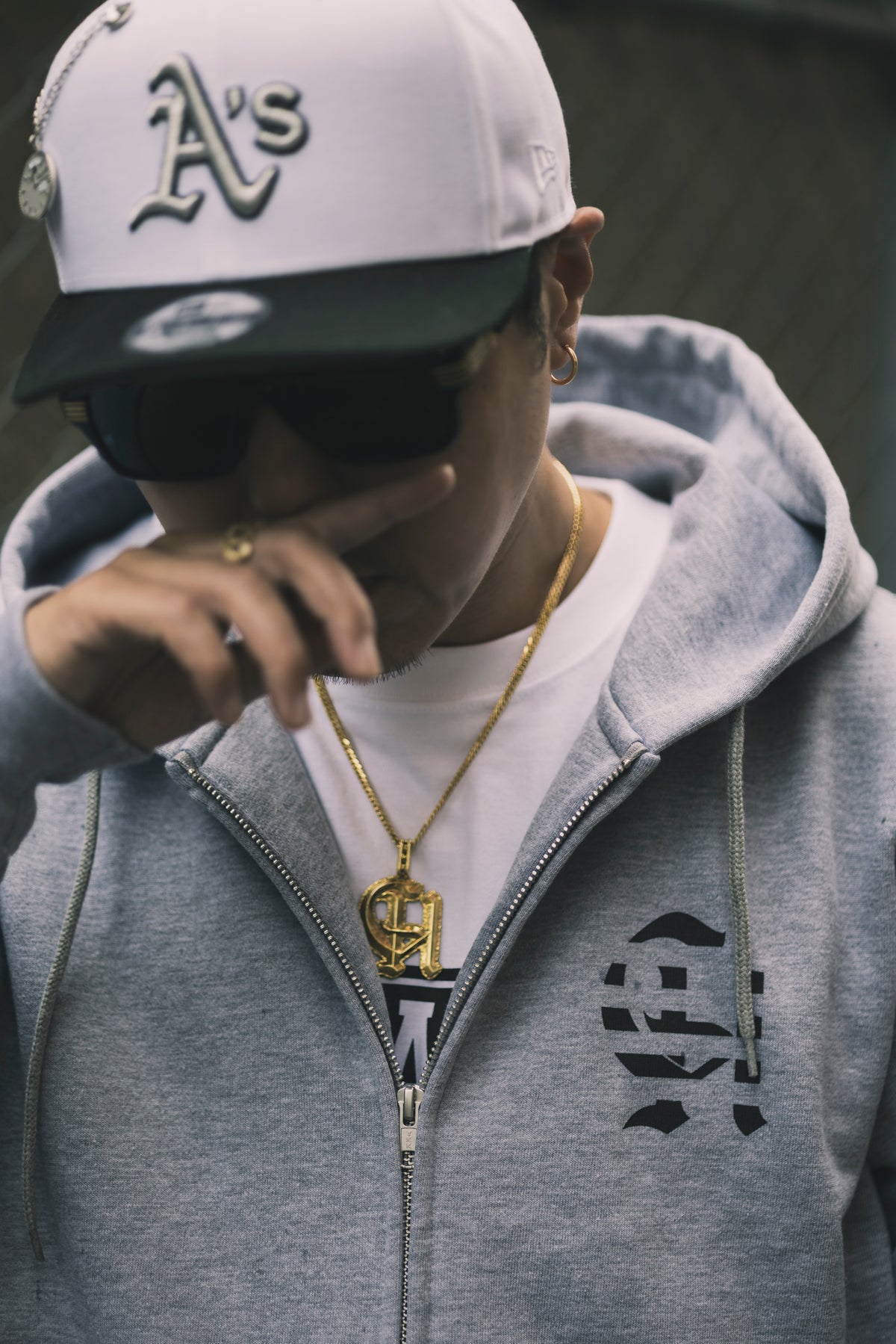 CHEHON × MIW FULL ZIP HOODIE GRAY