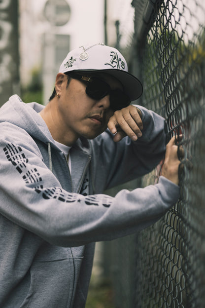 CHEHON × MIW FULL ZIP HOODIE GRAY