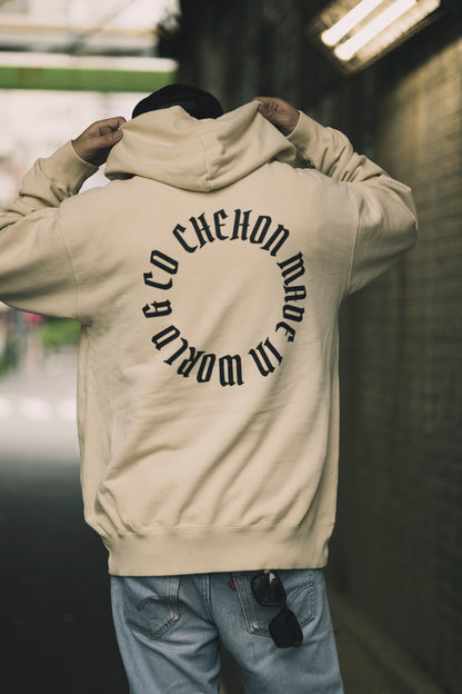 CHEHON × MIW PULLOVER HOODIE NUTURAL