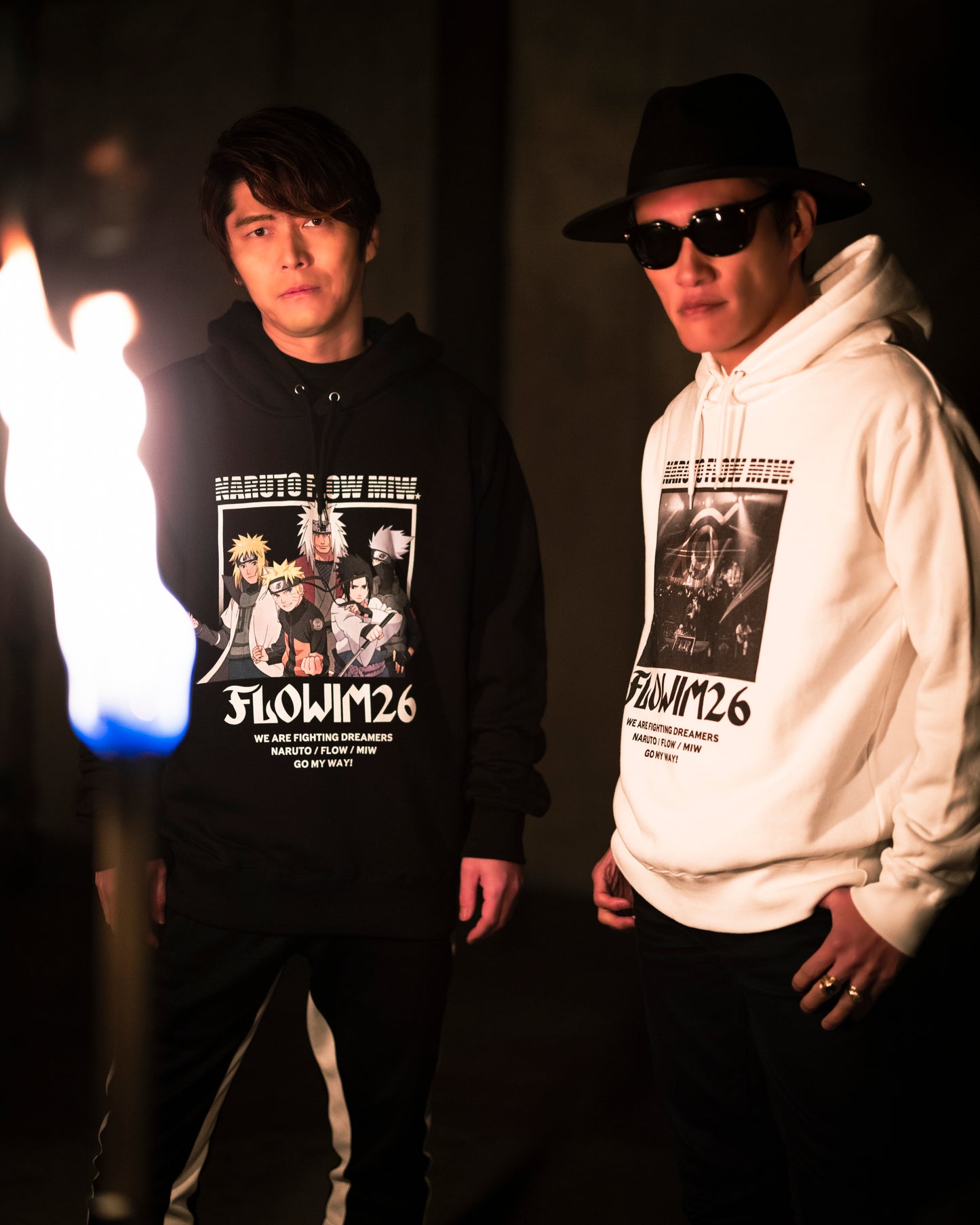 【予約】FLOW×NARUTO×MIW pull over hoodie (NARUTO) black