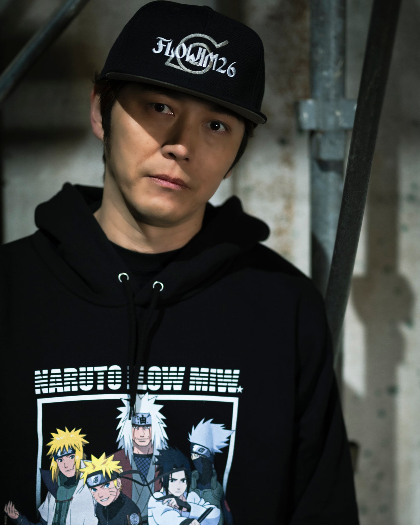 【予約】FLOW×NARUTO×MIW pull over hoodie (NARUTO) black