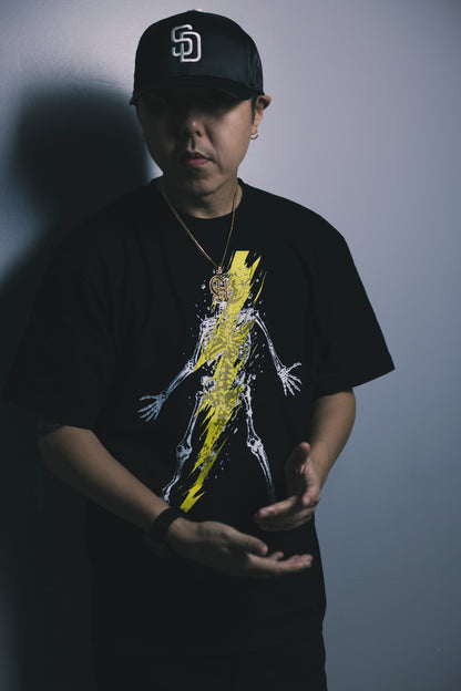 CHEHON × MIW “韻波句徒skull” TEE BLACK