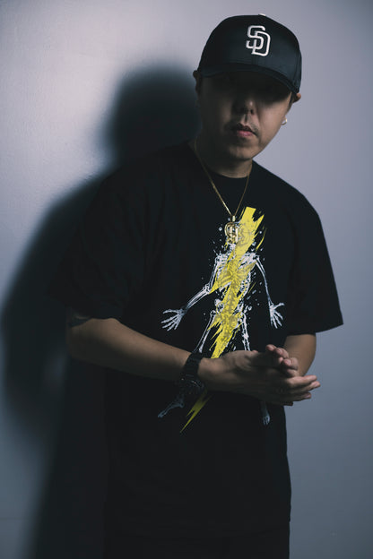 CHEHON × MIW “韻波句徒skull” TEE BLACK