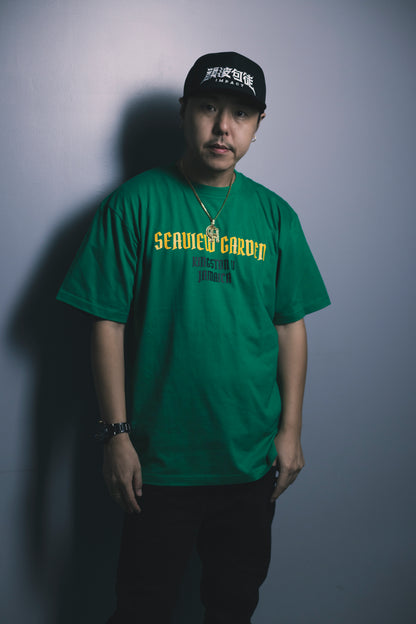 CHEHON × MIW “SEAVIEW GARDEN” TEE GREEN