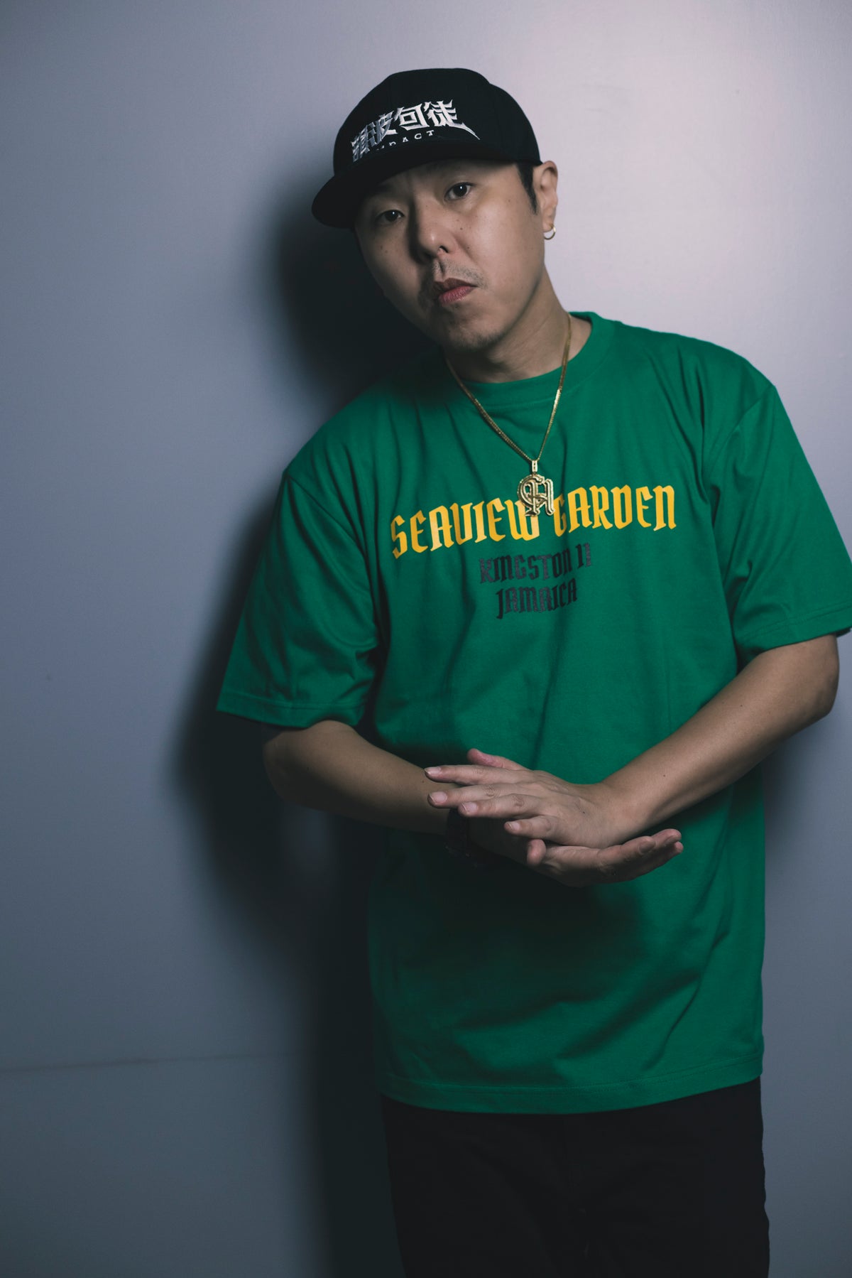 CHEHON × MIW “SEAVIEW GARDEN” TEE GREEN