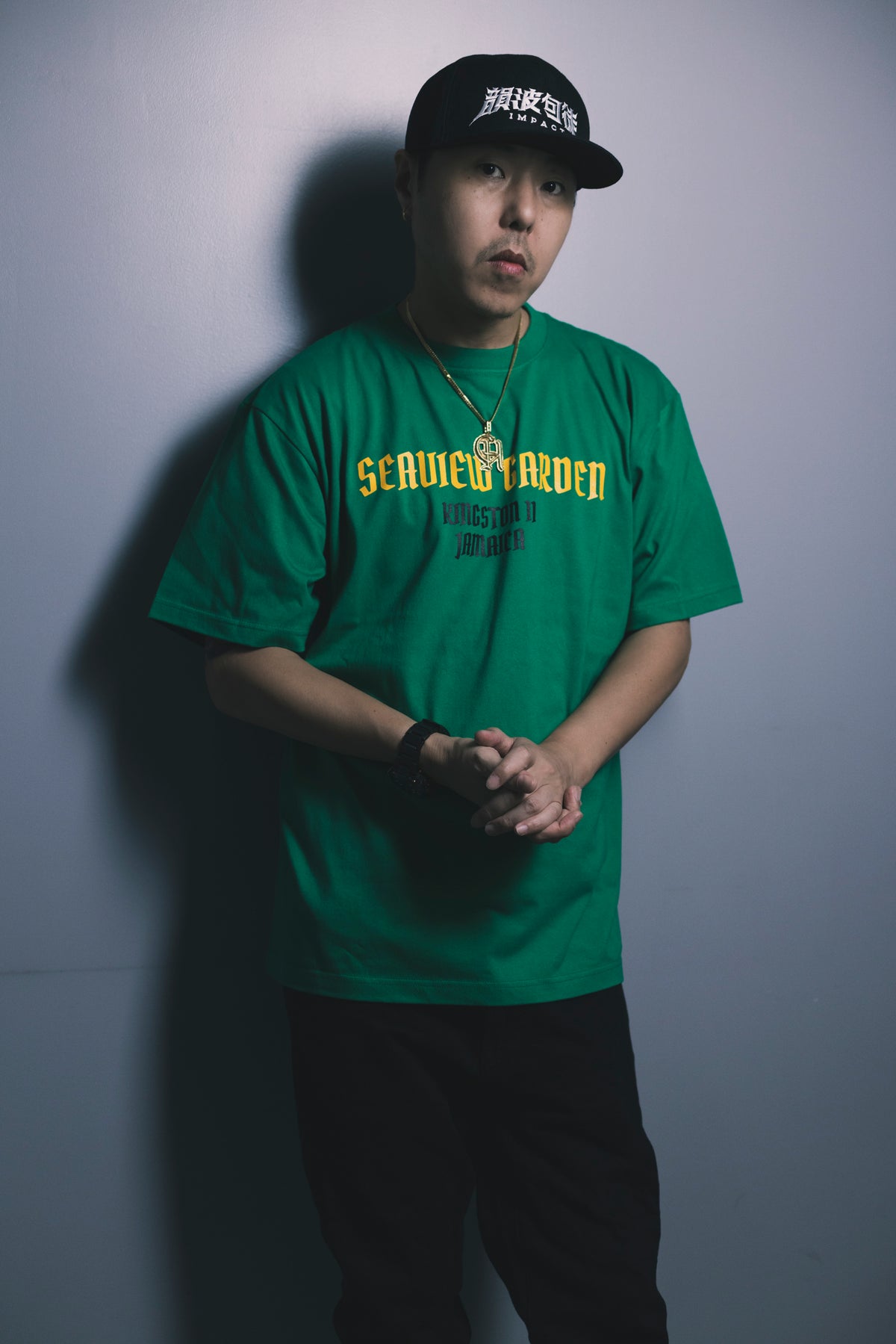 CHEHON × MIW “SEAVIEW GARDEN” TEE GREEN