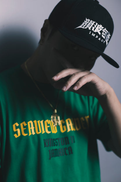 CHEHON × MIW “SEAVIEW GARDEN” TEE GREEN