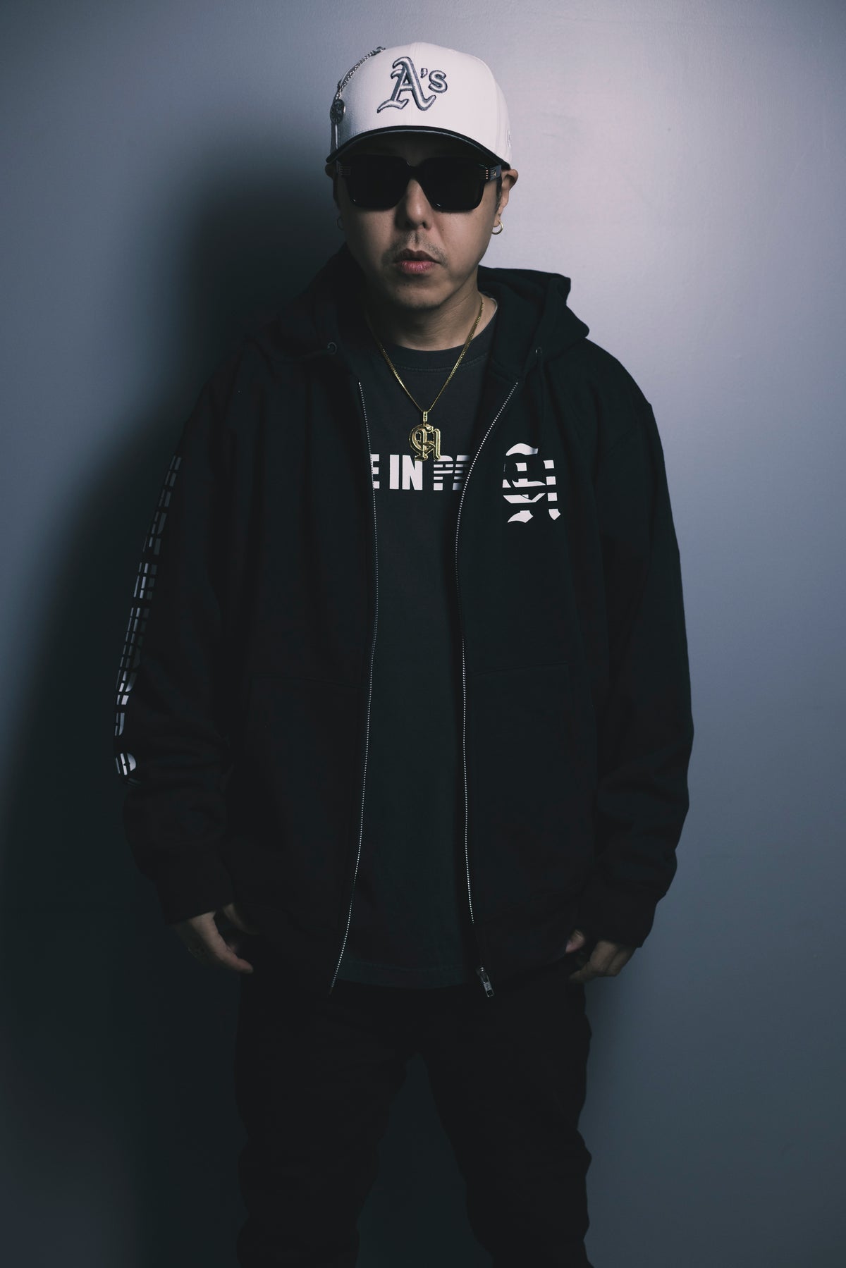 CHEHON × MIW FULL ZIP HOODIE BLACK