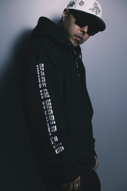 CHEHON × MIW FULL ZIP HOODIE BLACK