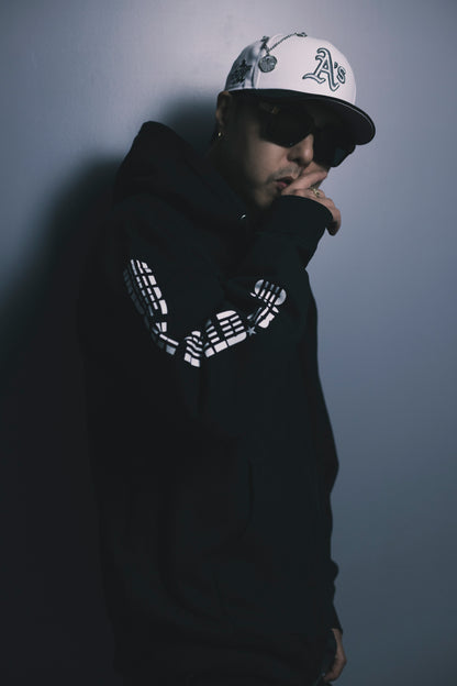 CHEHON × MIW FULL ZIP HOODIE BLACK