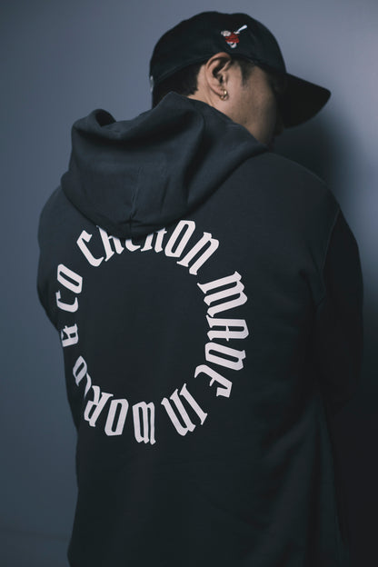 CHEHON × MIW PULLOVER HOODIE BLACK