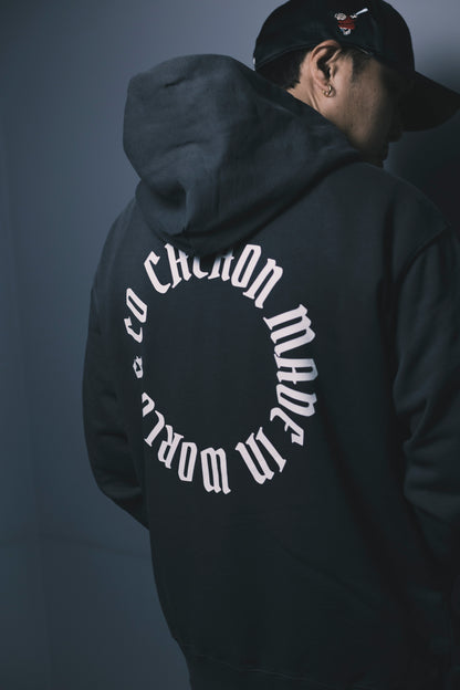 CHEHON × MIW PULLOVER HOODIE BLACK