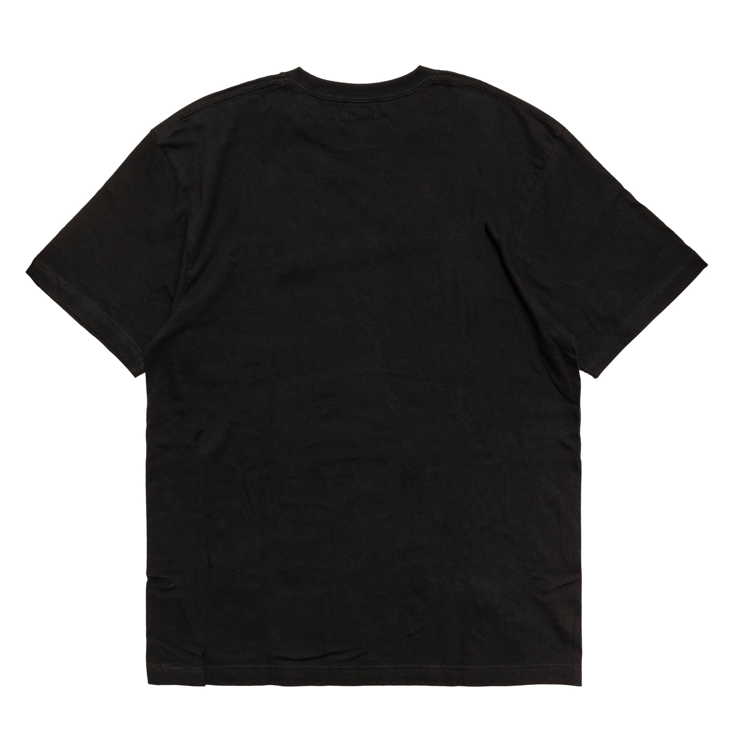 crew neck tee（red logo）black