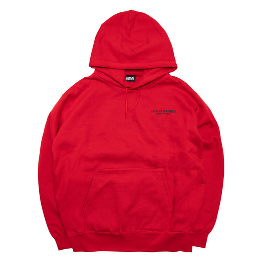 【予約】pullover hoodie(dice back logo) red