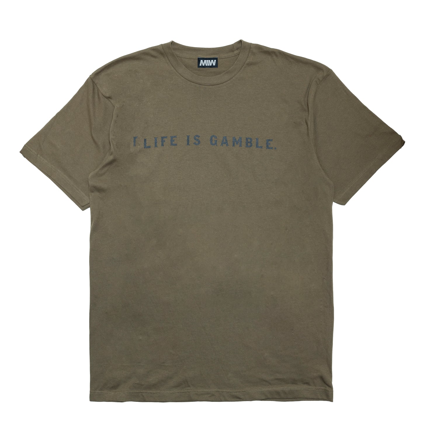 【予約】crewneck tee(hourglass) khaki