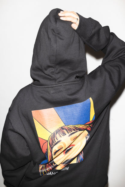 RISANO GOOD VIBES寝顔 hoodie black
