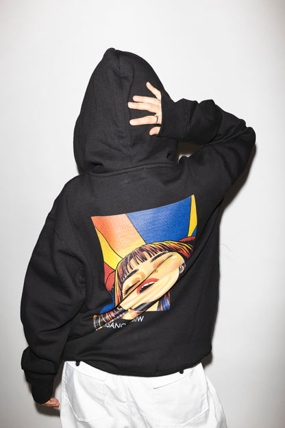 RISANO GOOD VIBES寝顔 hoodie black