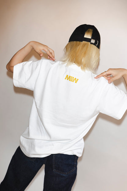 RSN×MIW tee white